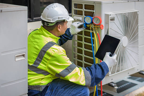 Professional Emergency Ac Repair technician working in Lawtons, NY